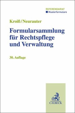 Cover Formularsammlung für Rechtspflege und Verwaltung
