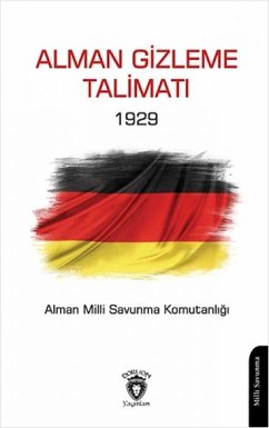 Cover Alman Gizleme Talimati 1929