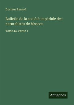 Cover Bulletin de la société impériale des naturalistes de Moscou