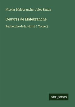 Cover Oeuvres de Malebranche