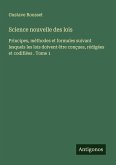 Science nouvelle des lois Science nouvelle des lois