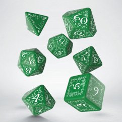 Cover Elvish Green & white Dice Set (7)