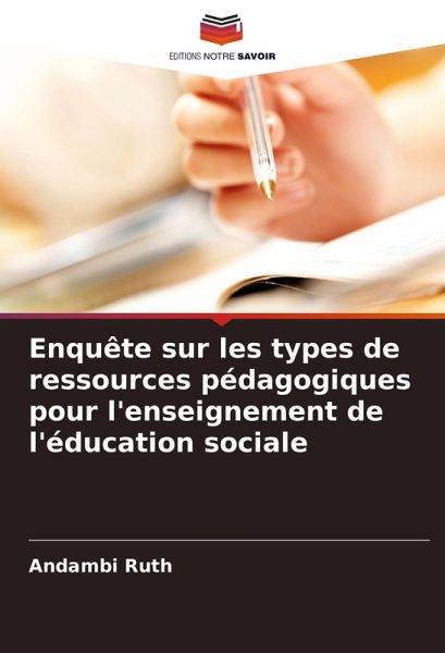 Enquête sur les types de ressources pédagogiques pour l'enseignement de l'éducation sociale