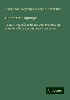 ¿uvres de Lagrange - Lagrange, Joseph Louis; Serret, Joseph Alfred