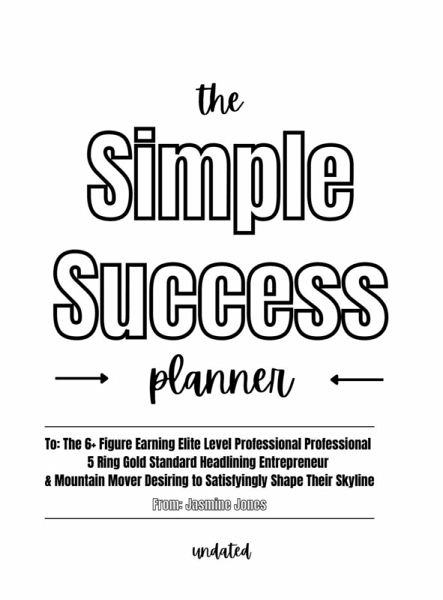 The Simple Success Planner The Simple Success Planner
