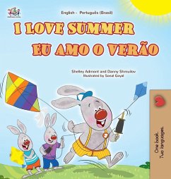 Cover I Love Summer (English Portuguese Brazilian Bilingual Children's Book)