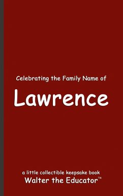 Cover Celebrating the Family Name of Lawrence