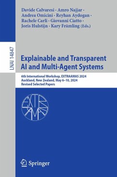 Cover Explainable and Transparent AI and Multi-Agent Systems (eBook, PDF)