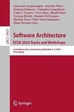 Software Architecture. ECSA 2024 Tracks and Workshops (eBook, PDF)