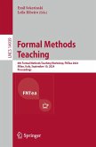 Formal Methods Teaching (eBook, PDF)