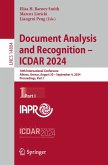 Document Analysis and Recognition - ICDAR 2024 (eBook, PDF)