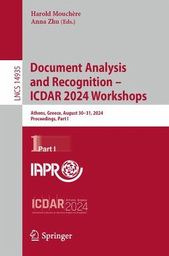 Cover Document Analysis and Recognition - ICDAR 2024 Workshops (eBook, PDF)