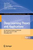Deep Learning Theory and Applications (eBook, PDF)