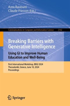 Cover Breaking Barriers with Generative Intelligence. Using GI to Improve Human Education and Well-Being (eBook, PDF)