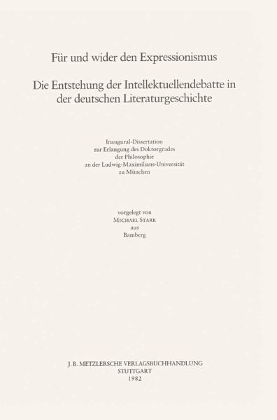 Für und Wider den Expressionismus (eBook, PDF) Für und Wider den Expressionismus (eBook, PDF)
