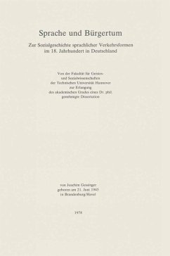 Cover Sprache und Bürgertum (eBook, PDF)