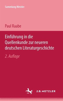 Cover Einführung in die Quellenkunde zur neueren deutschen Literaturgeschichte (eBook, PDF)