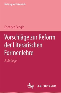 Cover Vorschläge zur Reform der Literarischen Formenlehre (eBook, PDF)
