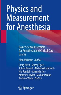 Physics and Measurement for Anesthesia (eBook, PDF)