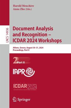 Cover Document Analysis and Recognition - ICDAR 2024 Workshops (eBook, PDF)