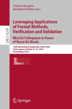 Leveraging Applications of Formal Methods, Verification and Validation. REoCAS Colloquium in Honor of Rocco De Nicola (eBook, PDF)