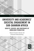 University and Academics' Societal Engagement in Sub-Saharan Africa (eBook, ePUB)