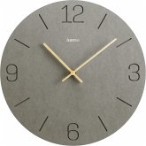 Hama Wanduhr Kreta grau 30cm eingravierte Ziffern 185881 Hama Wanduhr Kreta grau 30cm eingravierte Ziffern 185881