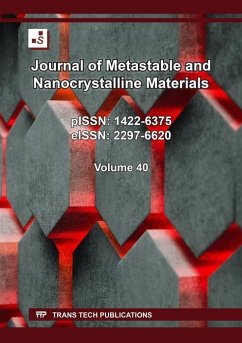 Journal of Metastable and Nanocrystalline Materials Vol. 40 (eBook, PDF)