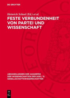 Cover Feste Verbundenheit von Partei und Wissenschaft (eBook, PDF)