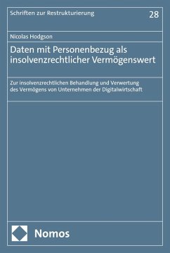 Cover Daten mit Personenbezug als insolvenzrechtlicher Vermögenswert (eBook, PDF)