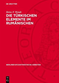 Cover Die türkischen Elemente im Rumänischen (eBook, PDF)