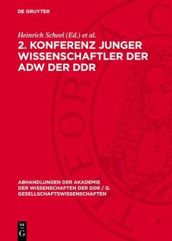 Cover 2. Konferenz junger Wissenschaftler der AdW der DDR (eBook, PDF)