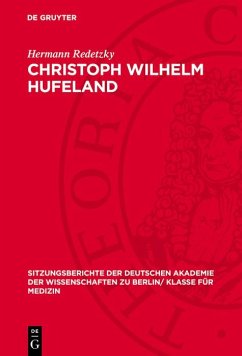 Cover Christoph Wilhelm Hufeland (eBook, PDF)