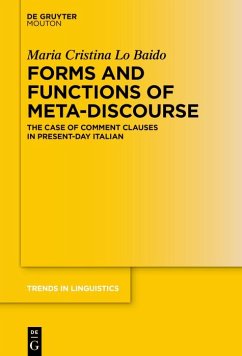 Forms and Functions of Meta-Discourse (eBook, ePUB) - Lo Baido, Maria Cristina