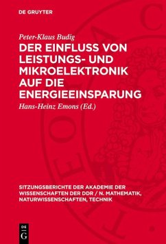 Der Einfluß von Leistungs- und Mikroelektronik auf die Energieeinsparung (eBook, PDF) - Budig, Peter-Klaus