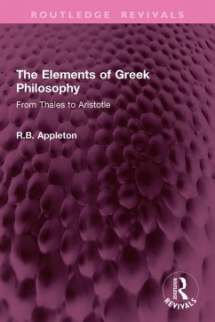 Cover The Elements of Greek Philosophy (eBook, ePUB)