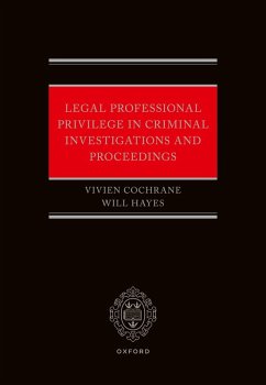 Cover Legal Professional Privilege in Criminal Investigations and Proceedings (eBook, ePUB)