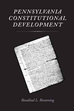 Cover Pennsylvania Constitutional Development (eBook, PDF)