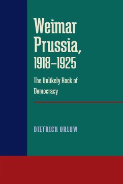 Cover Weimar Prussia, 1918-1925 (eBook, PDF)