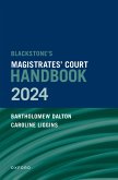 Blackstone's Magistrates' Court Handbook 2024 (eBook, PDF) Blackstone's Magistrates' Court Handbook 2024 (eBook, PDF)