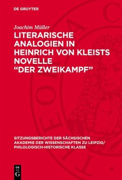 Literarische Analogien in Heinrich von Kleists Novelle 