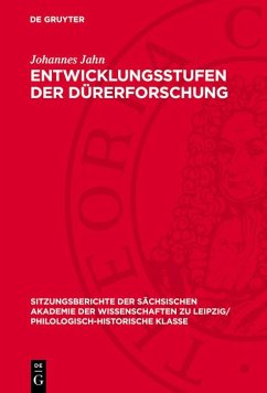 Cover Entwicklungsstufen der Dürerforschung (eBook, PDF)