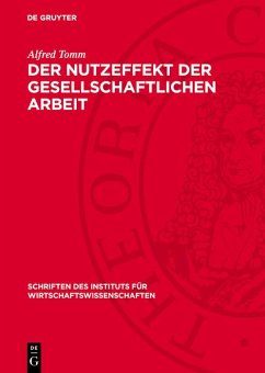 Cover Der Nutzeffekt der gesellschaftlichen Arbeit (eBook, PDF)