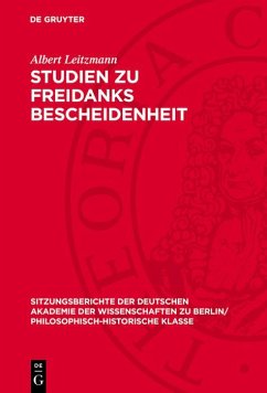 Cover Studien zu Freidanks Bescheidenheit (eBook, PDF)