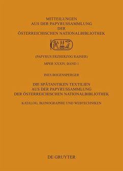 Cover Die Spätantiken Textilien aus der Papyrussammlung der Österreichischen Nationalbibliothek (eBook, PDF)