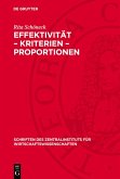 Effektivität - Kriterien - Proportionen (eBook, PDF)