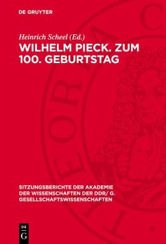 Cover Wilhelm Pieck. Zum 100. Geburtstag (eBook, PDF)