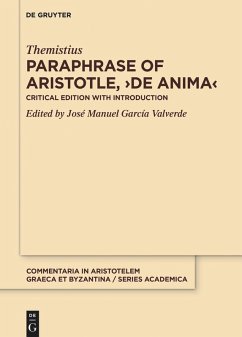 Cover Paraphrase of Aristotle, >De anima< (eBook, PDF)