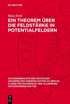Cover Ein Theorem über die Feldstärke in Potentialfeldern (eBook, PDF)