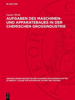 Cover Aufgaben des Maschinen- und Apparatebaues in der chemischen Grossindustrie (eBook, PDF)